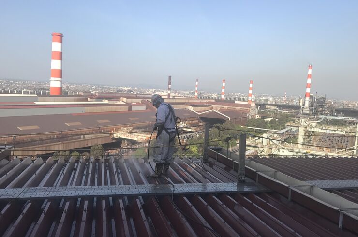 とある工場内屋根遮熱塗装~大阪兵庫尼崎の外壁塗装は有限会社西村塗装工業まで～